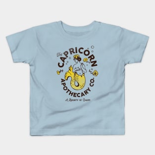 "Capricorn Apothecary Co: A Bounty Of Charm" Cool Zodiac Art Kids T-Shirt